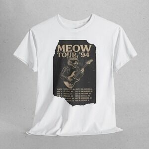 Meow Tour _94 T-Shirt Rock Band Style
